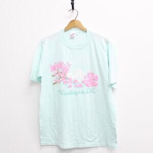 Vintage Washington DC Cherry Blossoms T Shirt XL